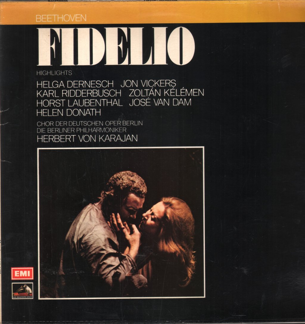 Helga Dernesch / Jon Vickers / Karl Ridderbusch / Herbert Von Karajan - Beethoven - Fidelio Highlights - Lp