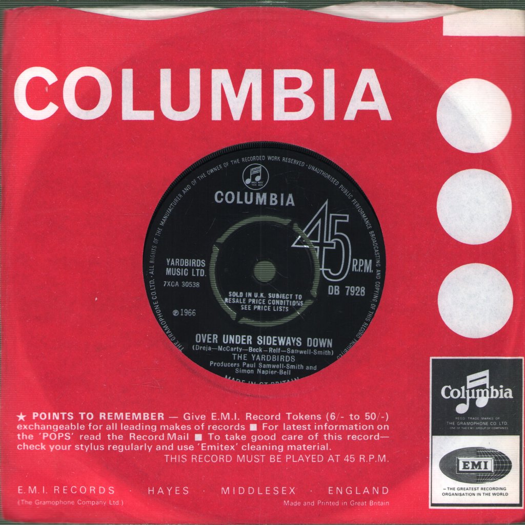 Yardbirds - Over Under Sideways Down - 7 Inch
