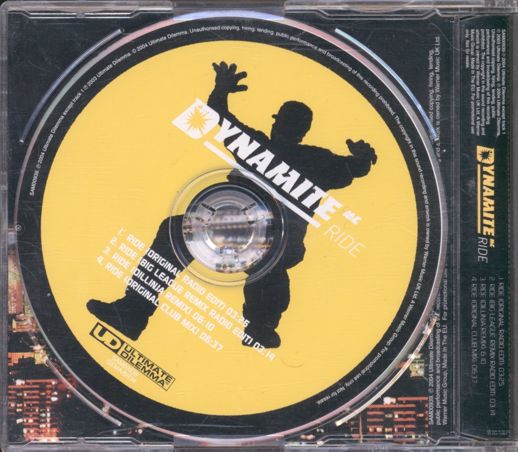 Dynamite Mc - Ride - Cd