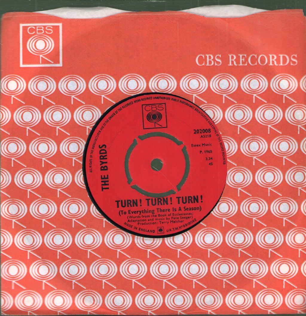 Byrds - Turn Turn Turn - 7 Inch