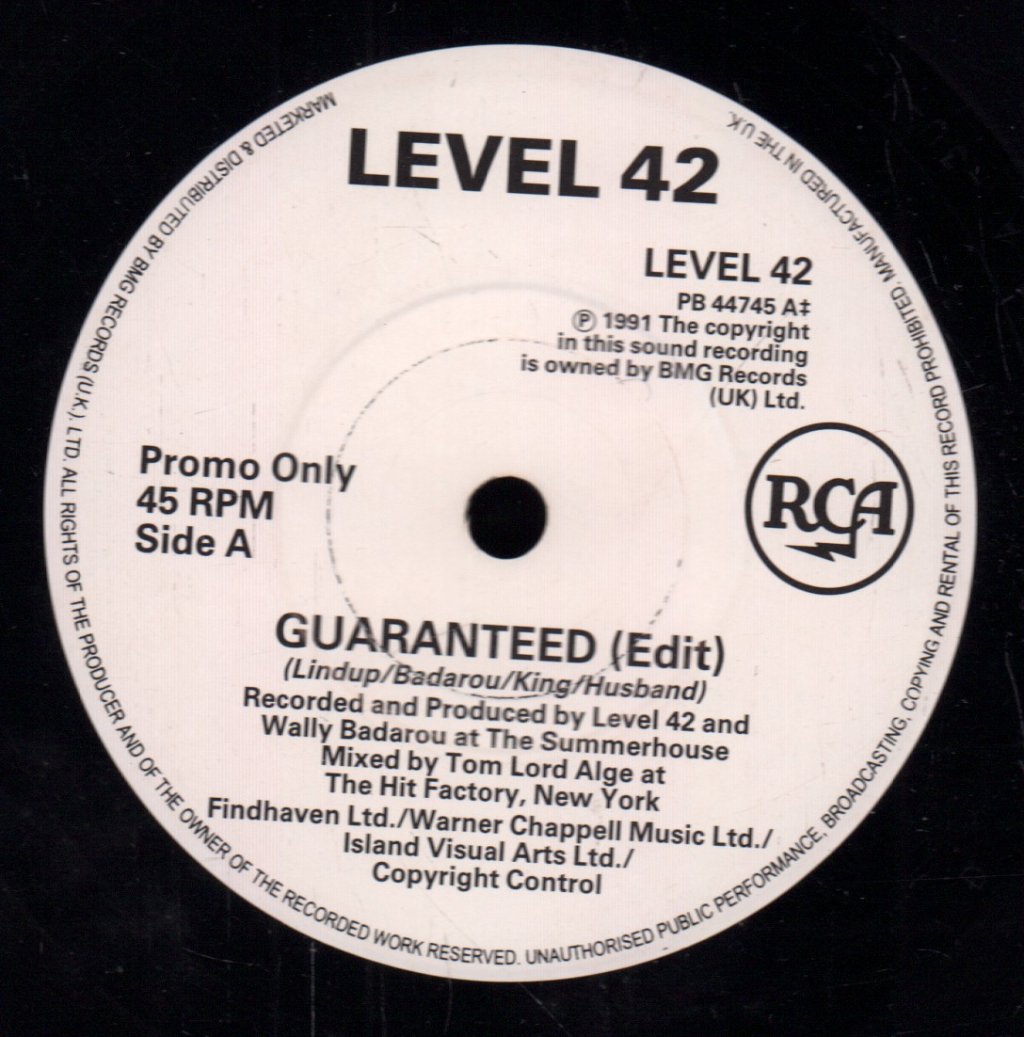 Level 42 - Guaranteed - 7 Inch