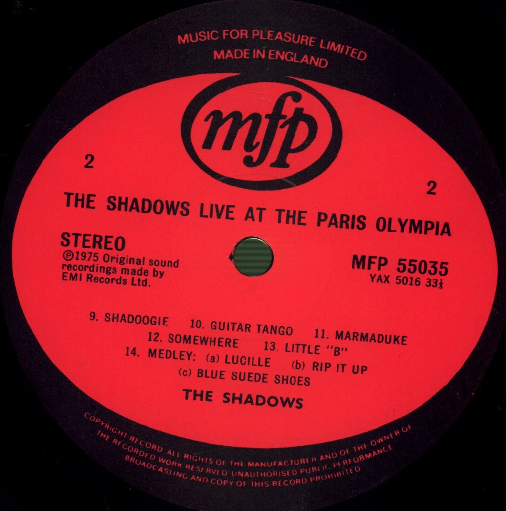 Shadows - Live - Double Lp