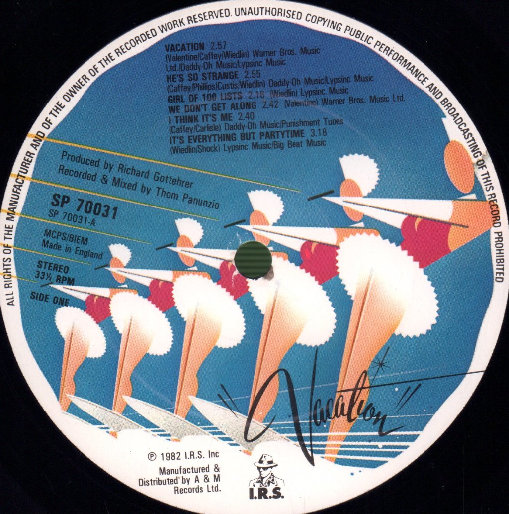Go Go's - Vacation - Lp
