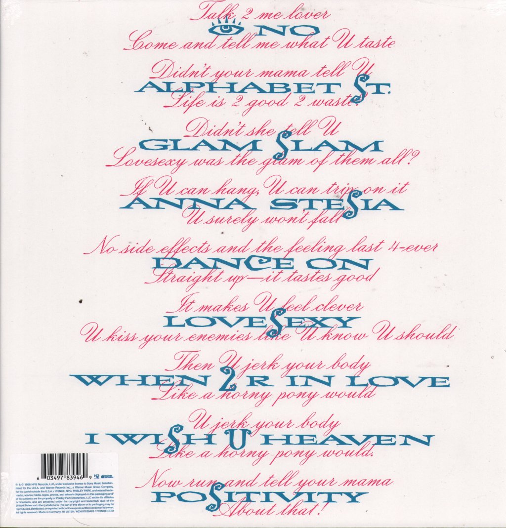Prince - Lovesexy - Lp