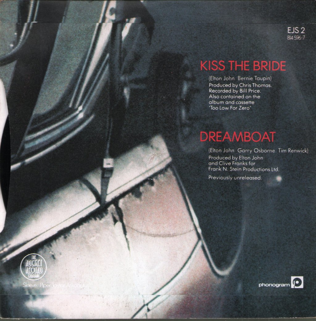 Elton John - Kiss The Bride - 7 Inch