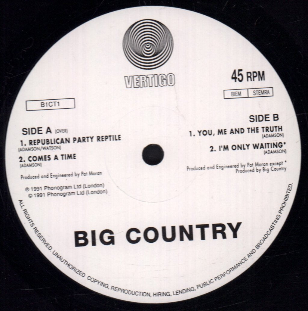 Big Country - Republican Party Reptile - 10 Inch