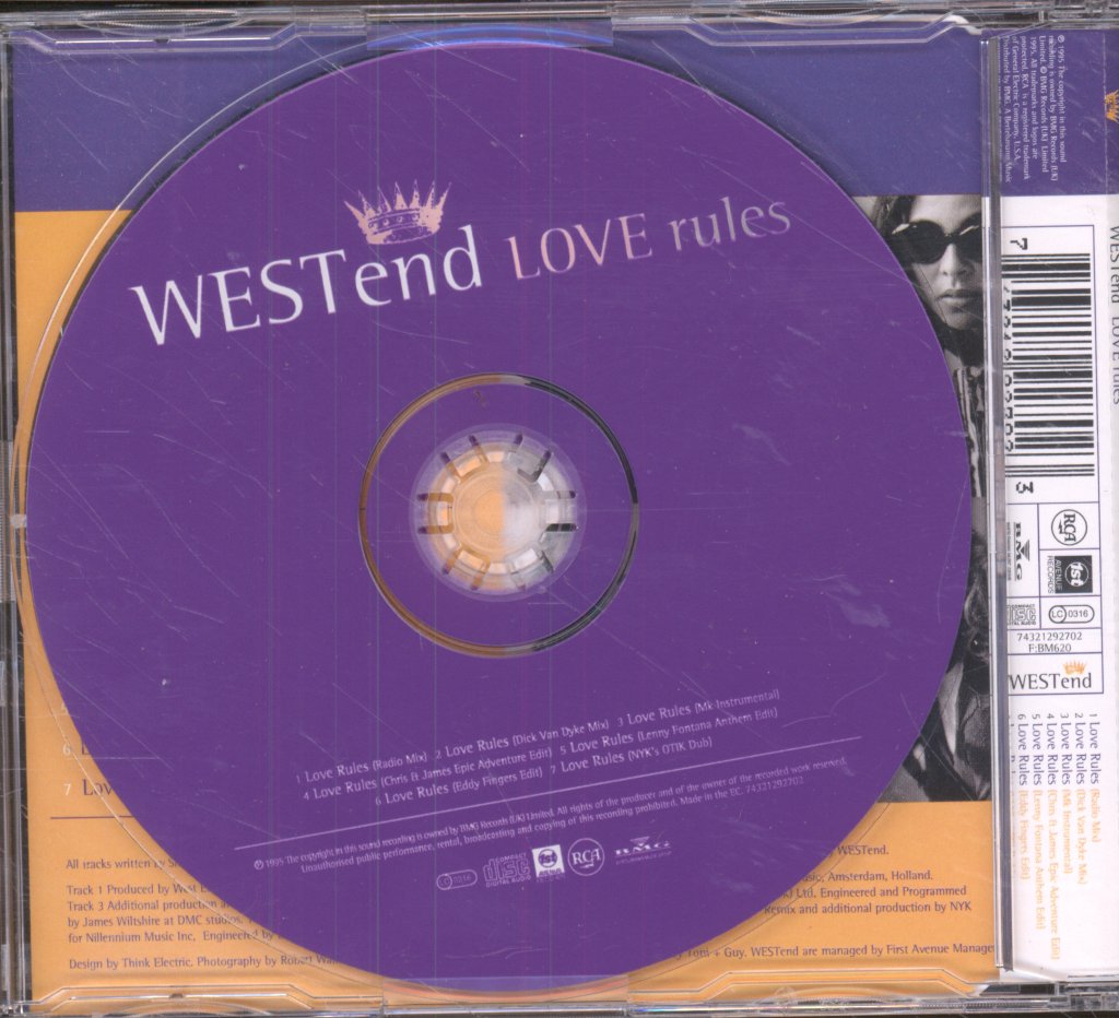 West End (Dance/House) - Love Rules - Cd