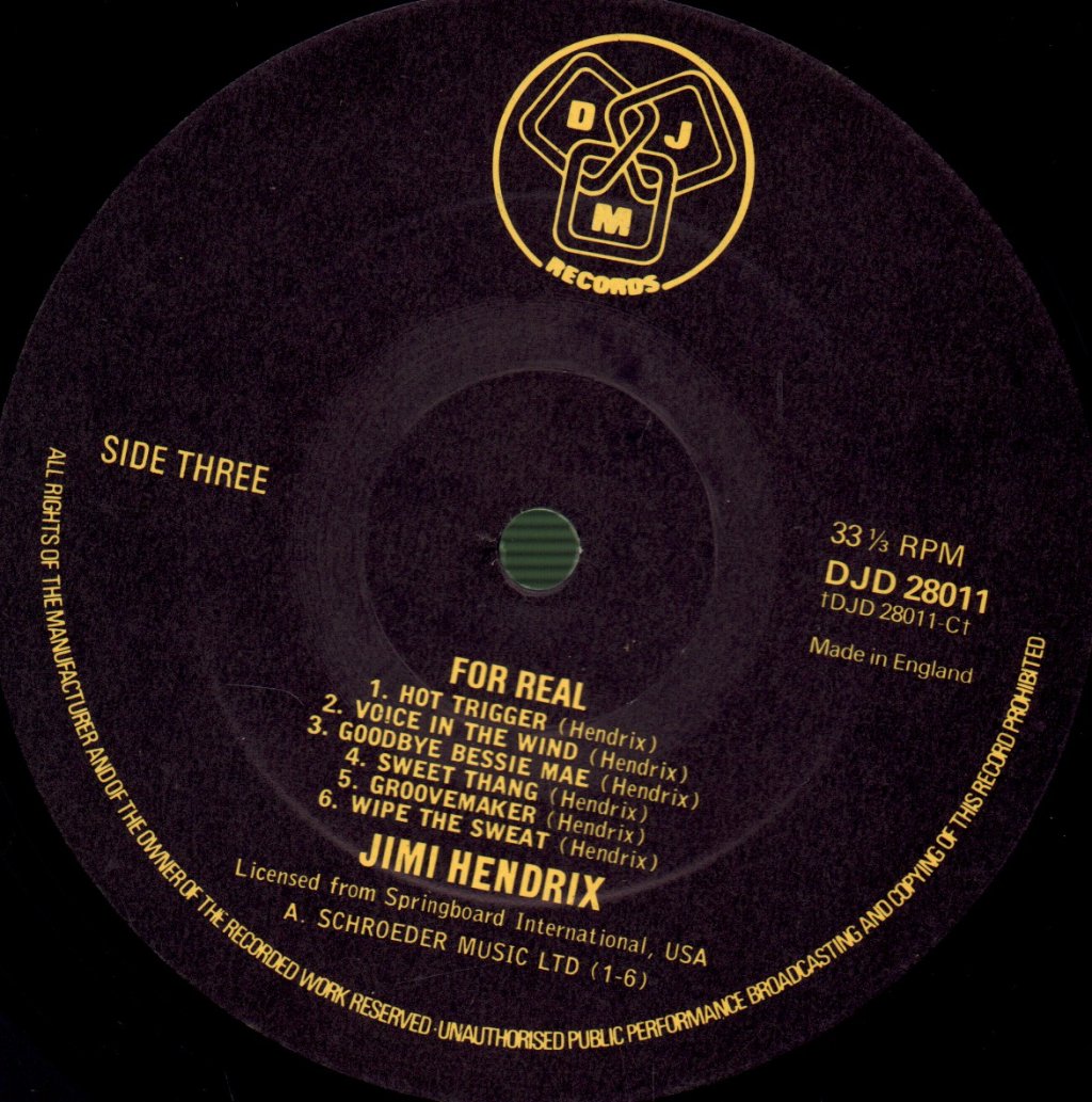 Jimi Hendrix - For Real! - Double Lp