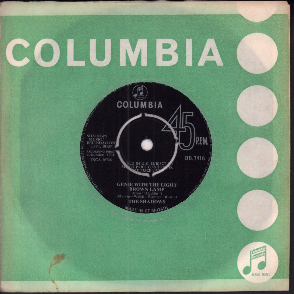 Shadows - Genie With The Light Brown Lamp - 7 Inch