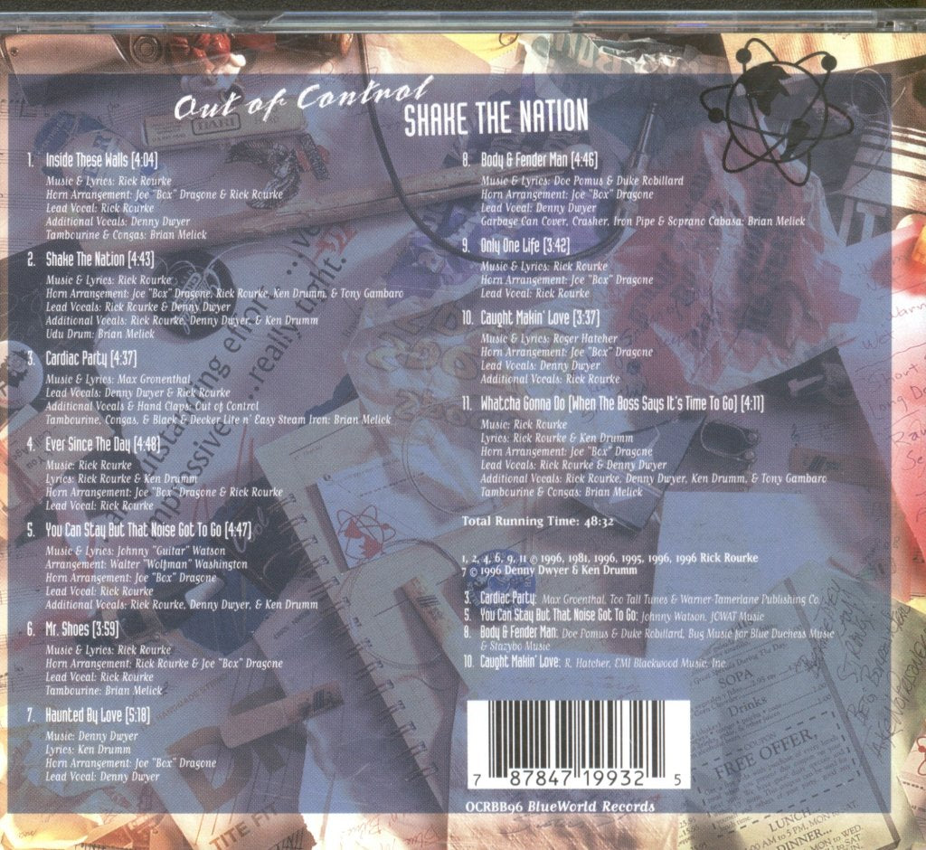 Out Of Control - Shake The Nation - Cd