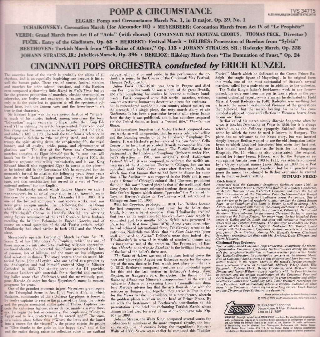 Cincinnati Pops Orchestra - Pomp & Circumstance - Lp