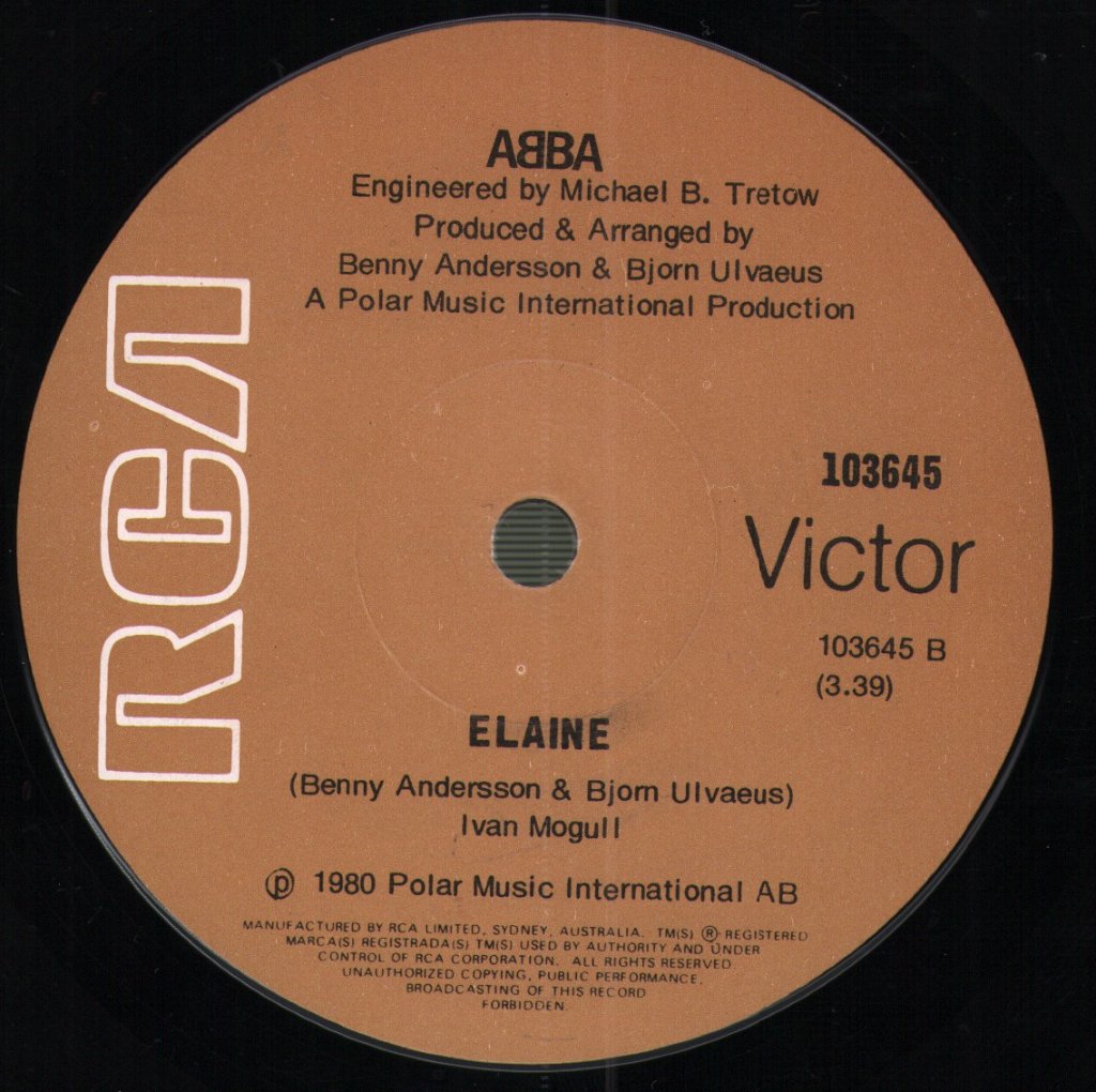 ABBA - Winner Takes It All / Elaine - 7 Inch