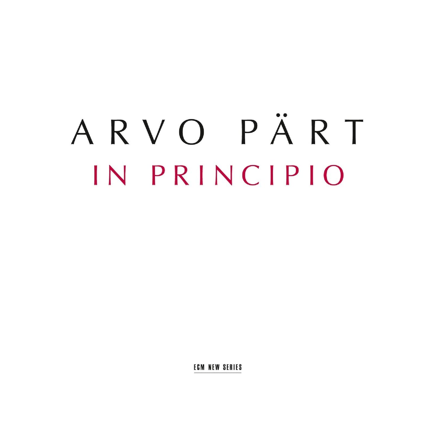 Arvo Part - In Principio - Cd