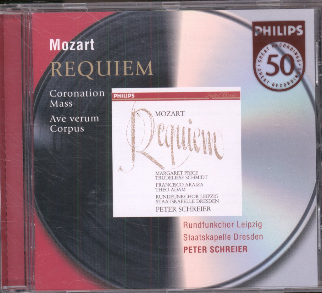 Rundfunkchor Leipzig, Staatskapelle Dresden, Peter Schreier - Mozart - Requiem • Coronation Mass • Ave Verum Corpus - Cd