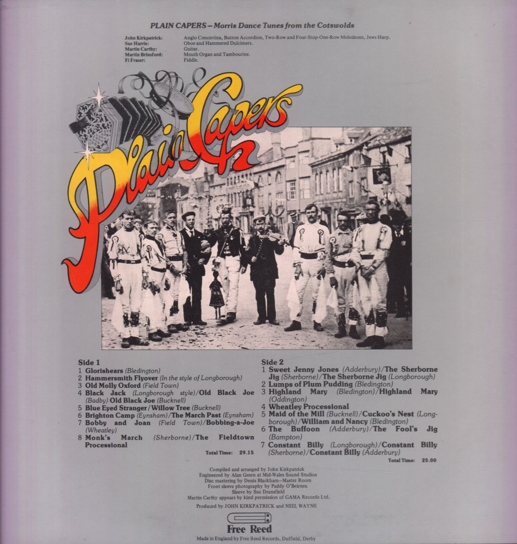 John Kirkpatrick - Plain Capers - Lp