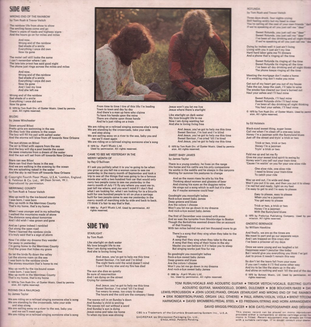 Tom Rush - Wrong End Of The Rainbow - Lp