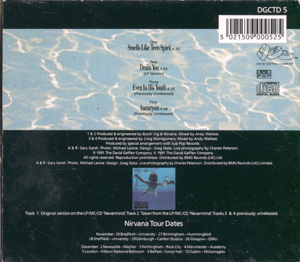 Nirvana - Smells Like Teen Spirit - Cd
