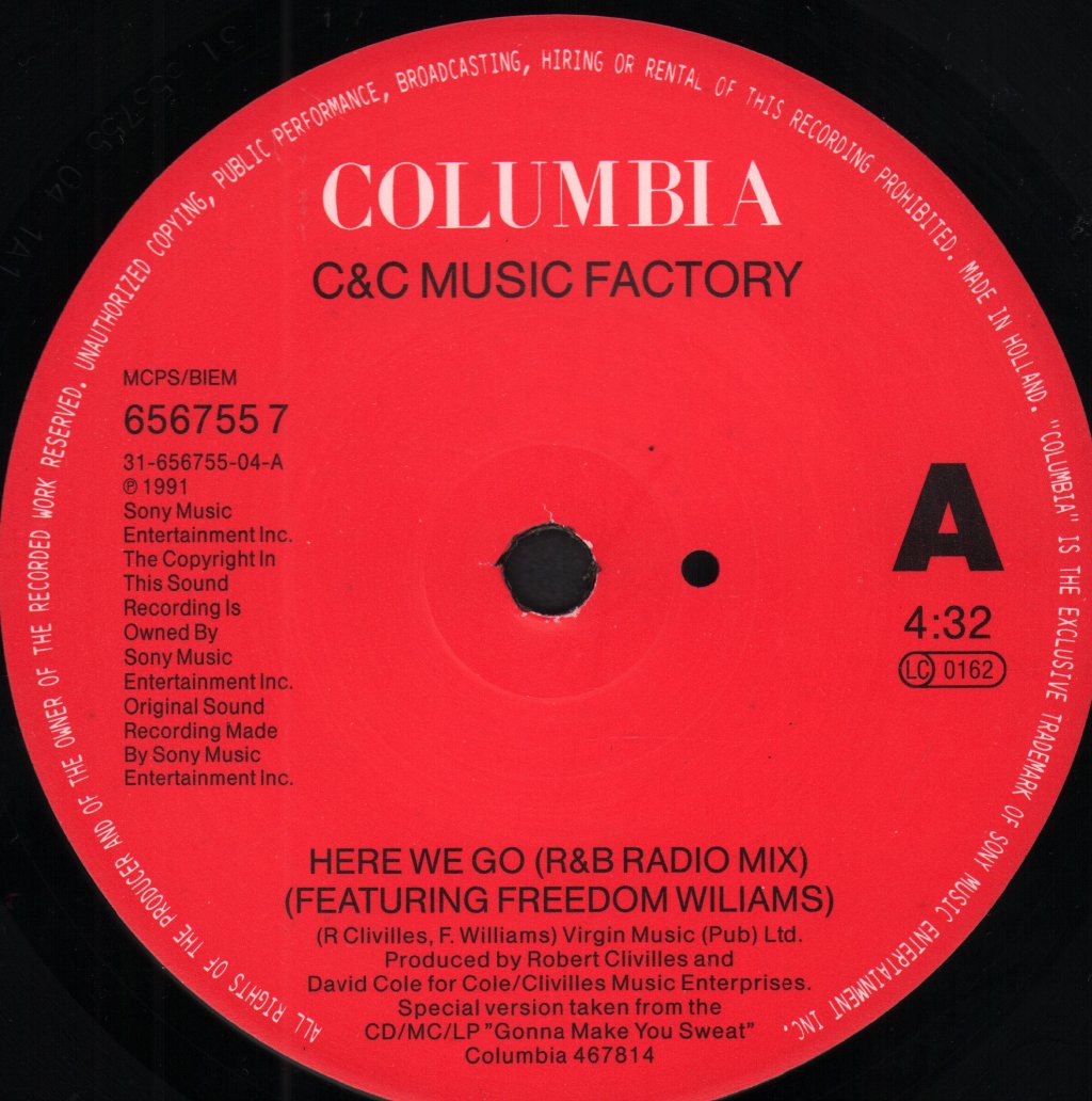 C & C Music Factory - Here We Go - 7 Inch