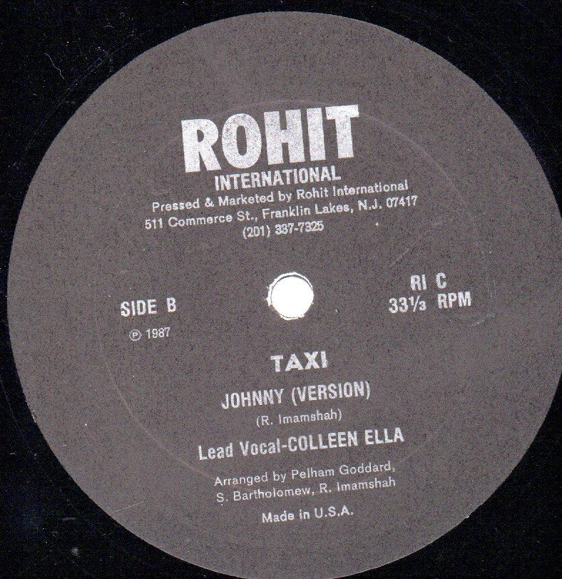taxi lead vocal colleen ella - Johnny - 12 Inch