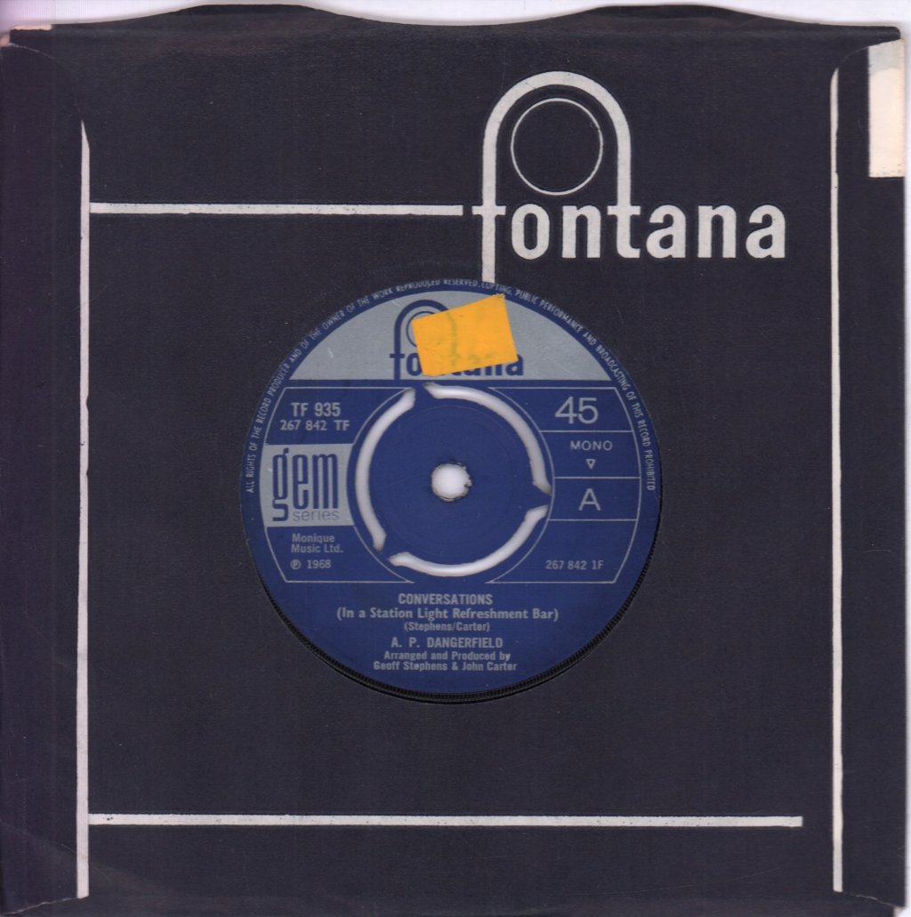 A.P. Dangerfield - Conversations (In A Station Light Refreshment Bar) - 7 Inch