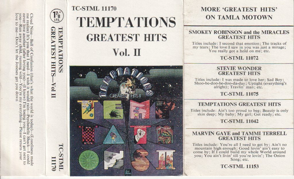 Temptations - Greatest Hits - Vol. II - Cassette