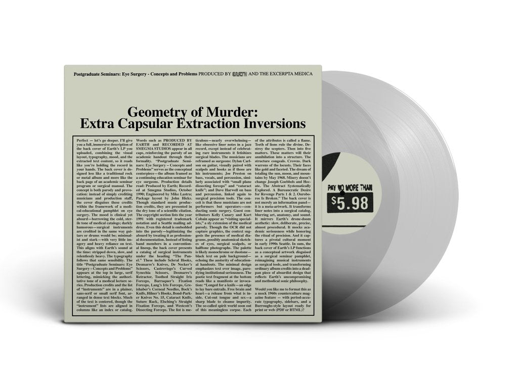 Earth x Black Noi$e - Geometry of Murder: The Extra Capsular Extraction Inversions - Double Lp