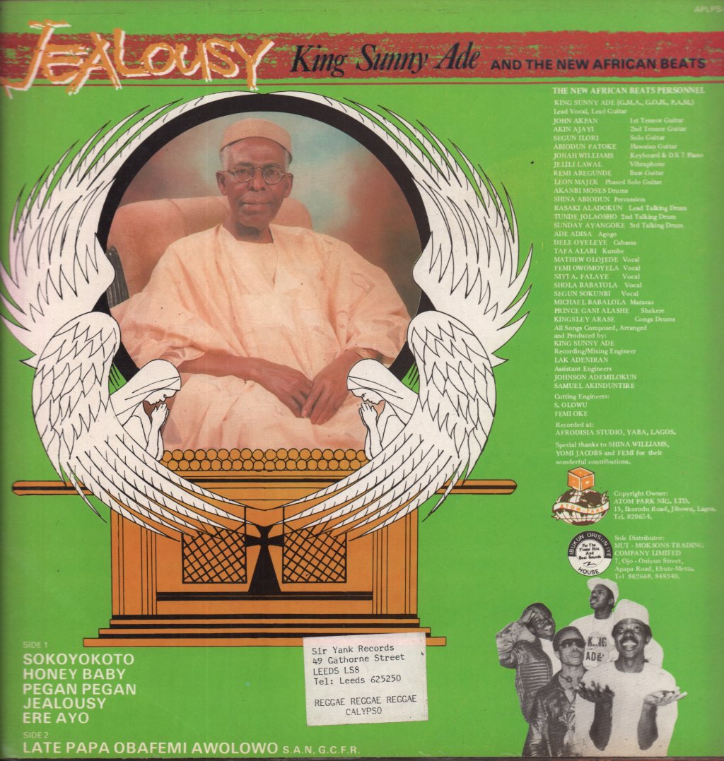 King Sunny Ade And The New African Beats - Jealousy - Lp