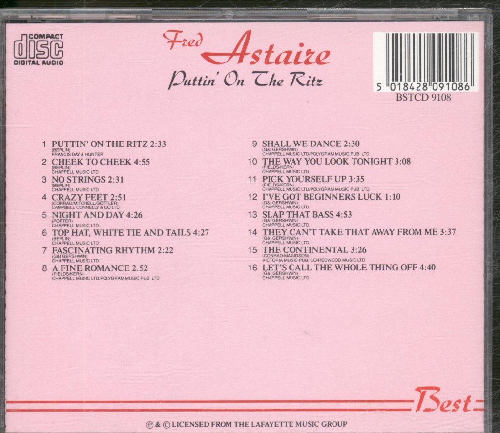 Fred Astaire - Puttin' On The Ritz - Cd