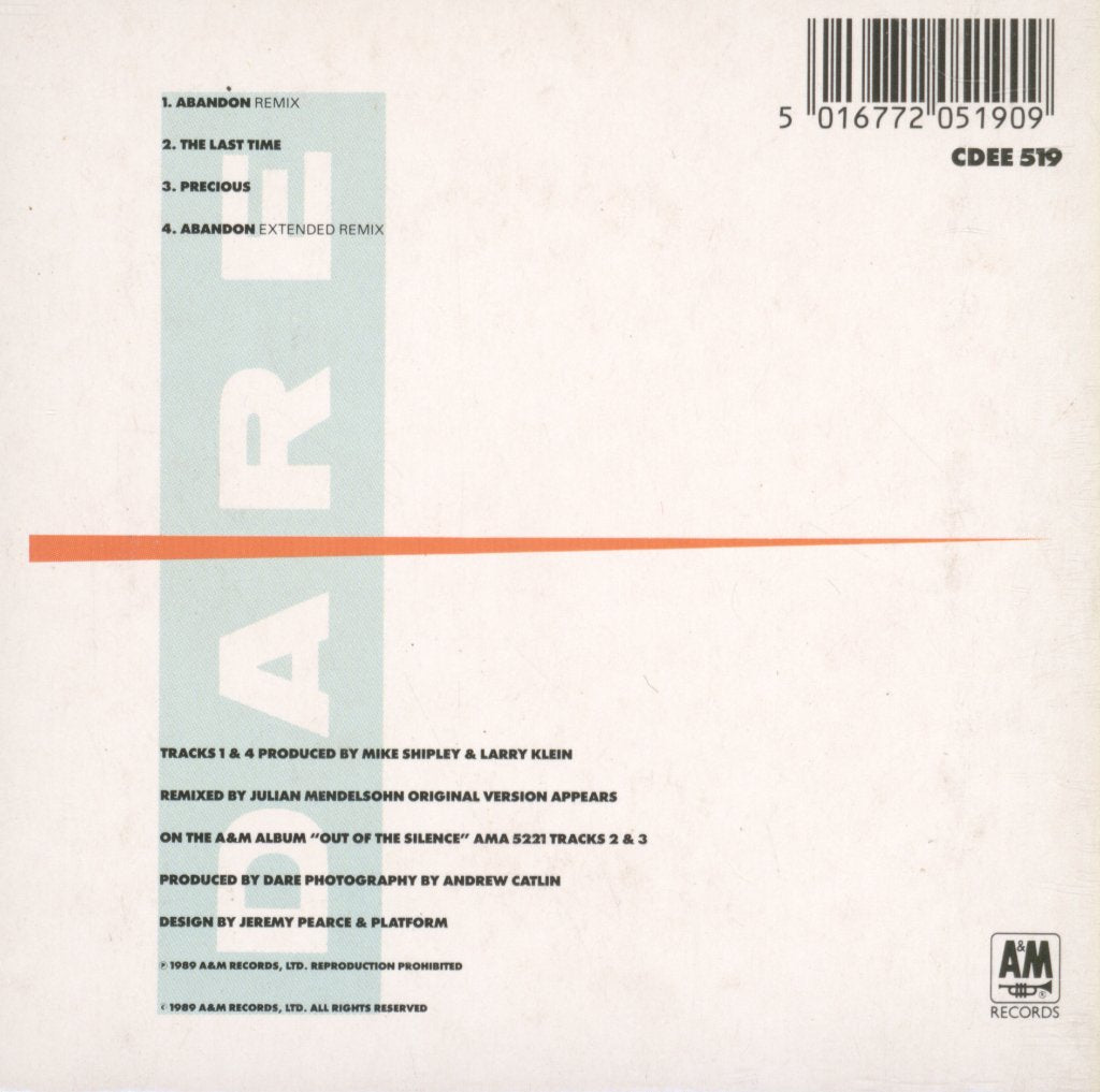 Dare - Abandon (Remix) - Cd