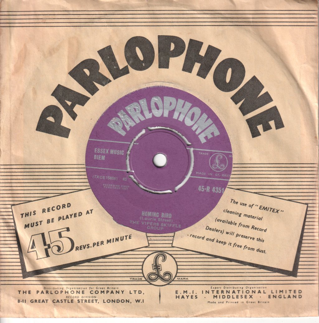 Vipers Skiffle Group - Homing Bird - 7 Inch
