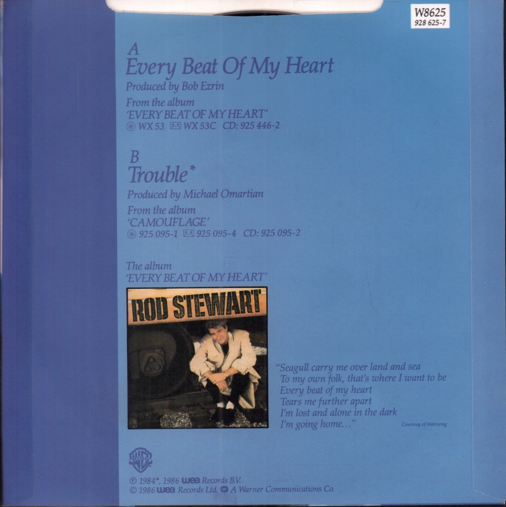 Rod Stewart - Every Beat Of My Heart - 7 Inch