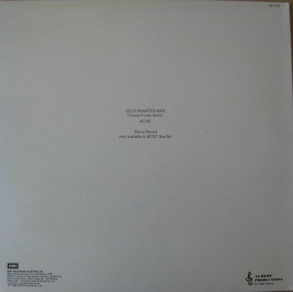AC/DC - Cold Hearted Man - 12 Inch