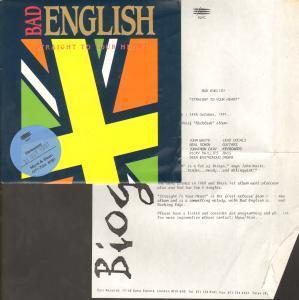 Bad English - Straight To Your Heart - 7 Inch