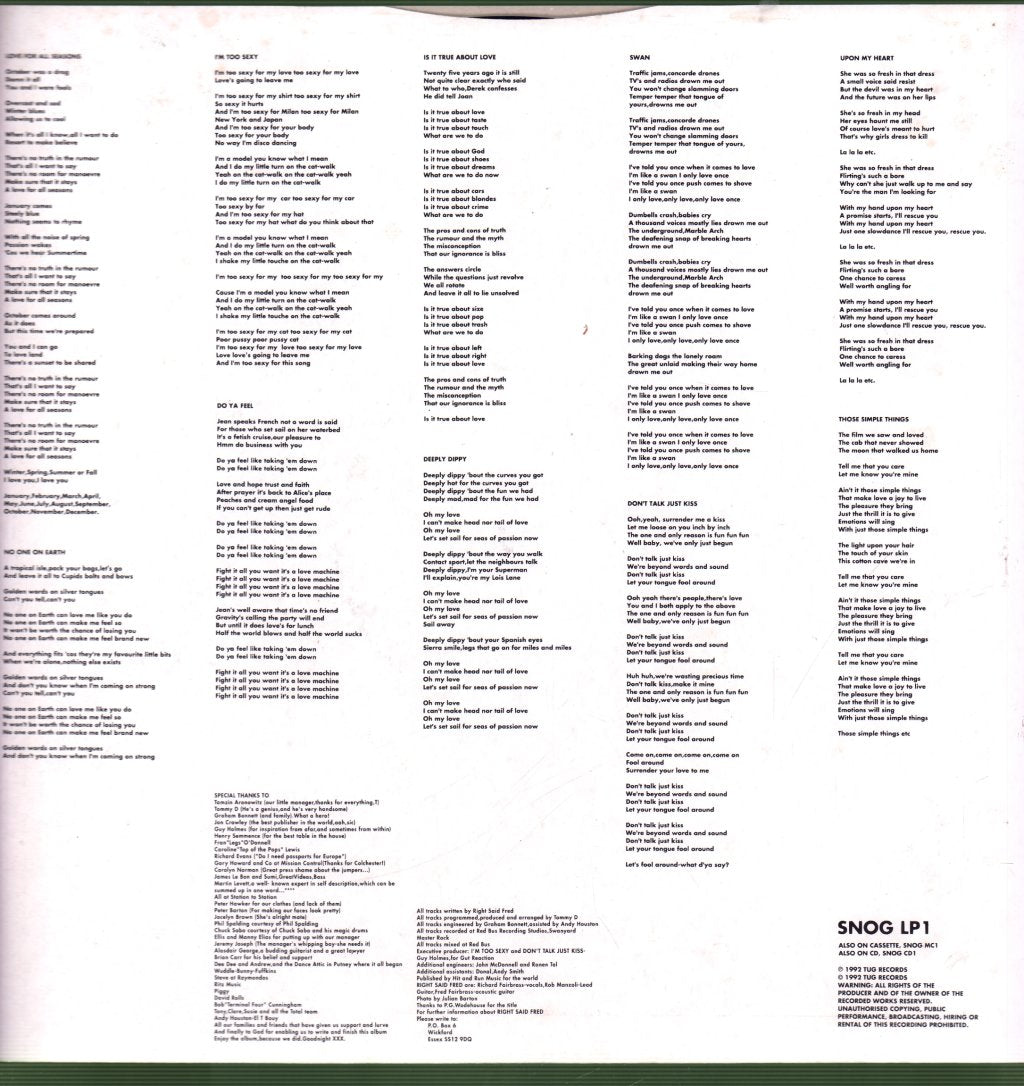 Right Said Fred - Up - Lp