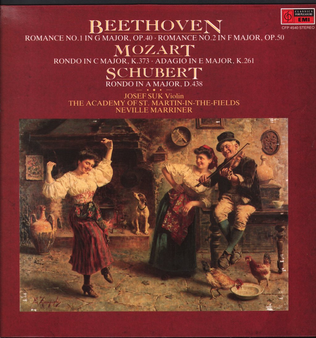 Josef Suk / Neville Marriner / Academy Of St. Martin in the Fields - Beethoven - Romance No.1 In G Major / Mozart - Lp