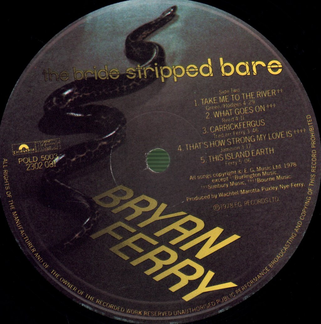 Bryan Ferry - Bride Stripped Bare - Lp
