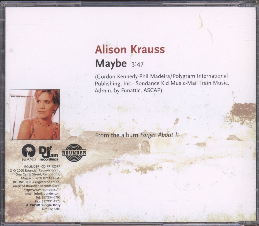 Alison Krauss - Maybe - Cd