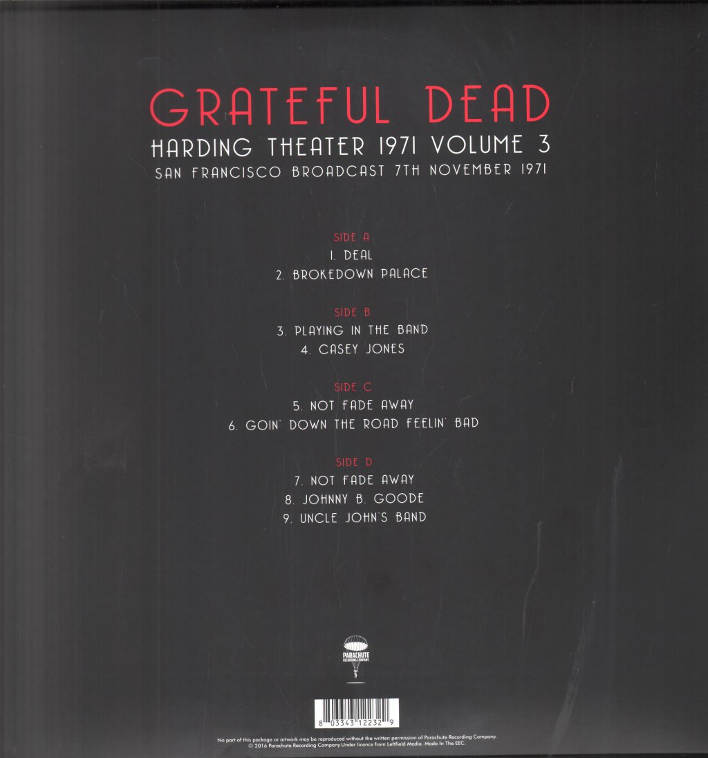 Grateful Dead - Harding Theater 1971 Volume 3 - Double Lp