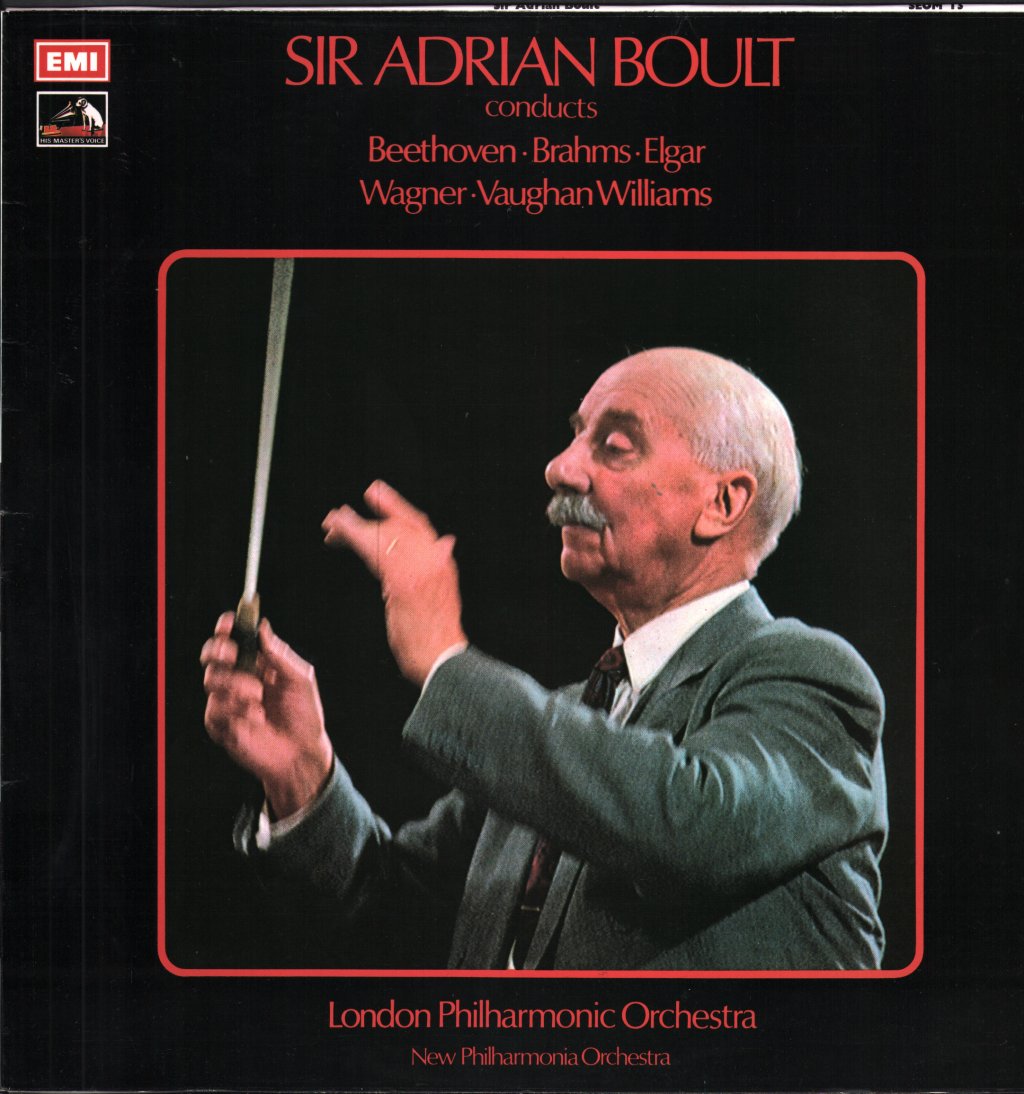 Sir Adrian Boult / London Philharmonic Orchestra / New Philharmonia Orchestra - Sir Adrian Boult Conducts Beethoven / Brahms / Elgar / Wagner / Vaughan Williams - Lp