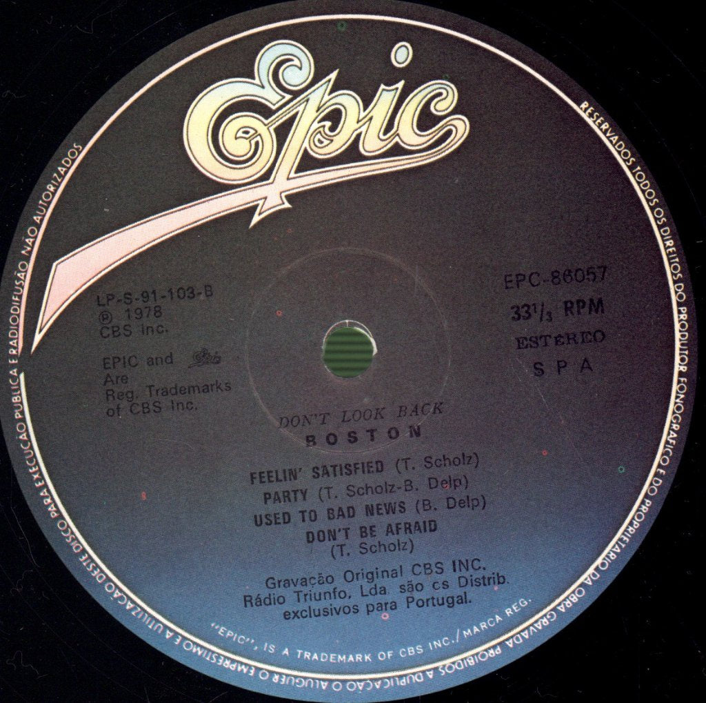 Boston - Don't Look Back - Lp