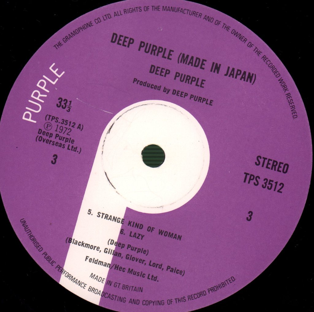 Deep Purple - Made In Japan - Double Lp