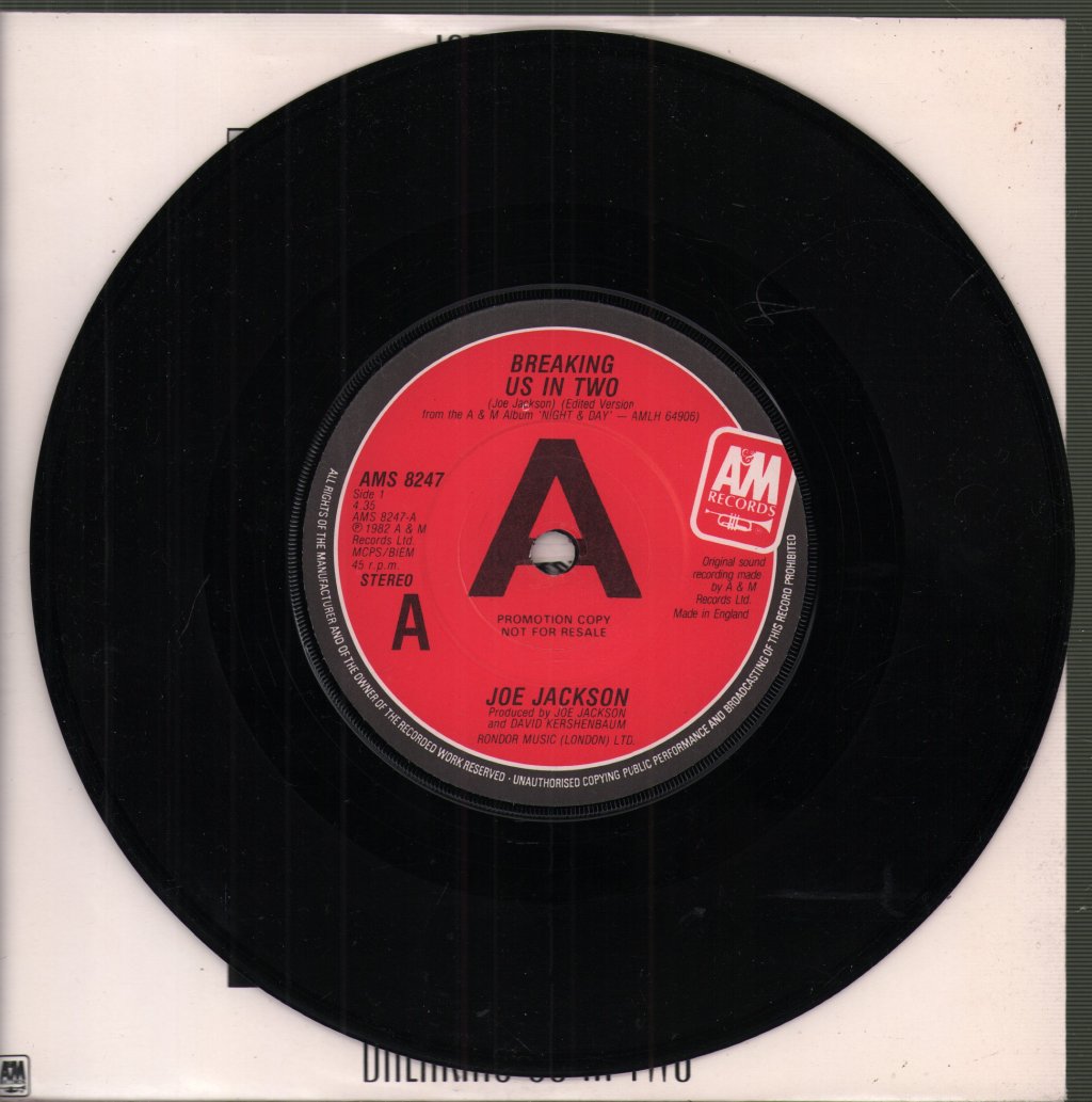 Joe Jackson - Breaking Us In Two - 7 Inch