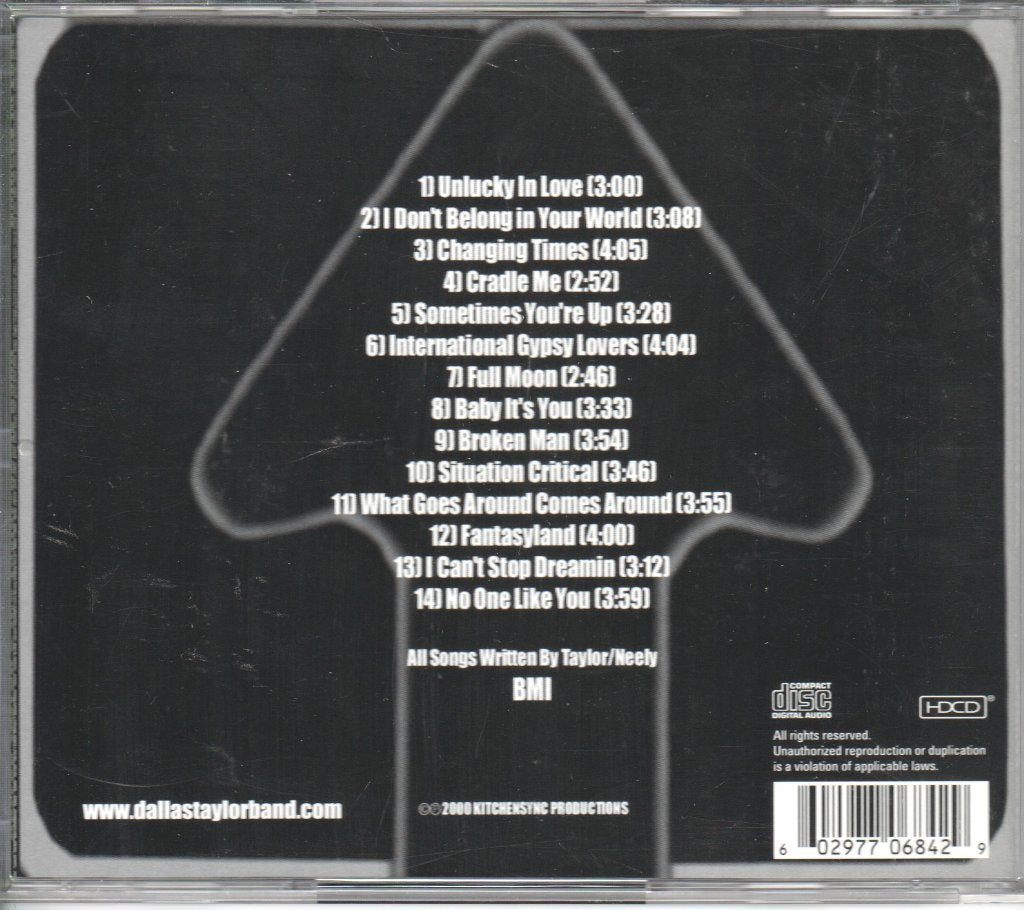 Dallas Taylor And The Taylor/Neely Band - Unlucky In Love - Cd