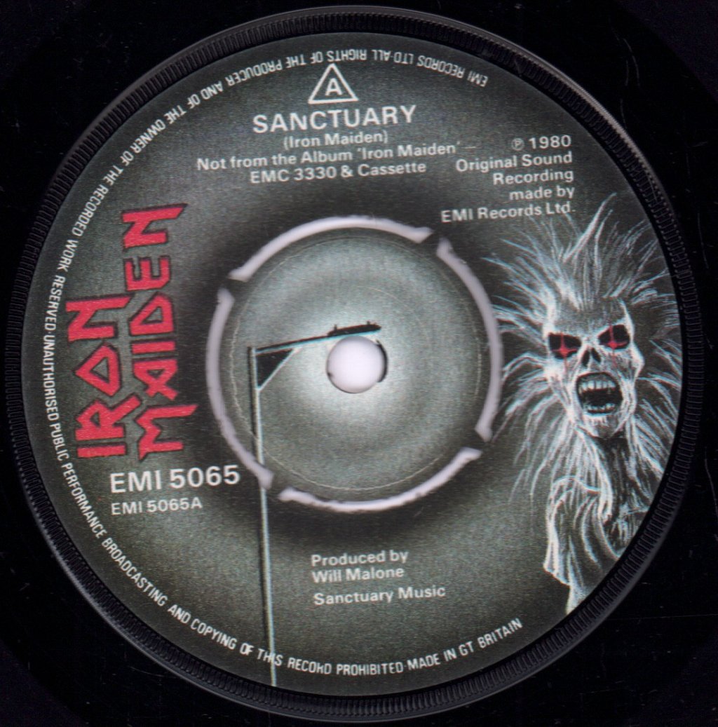 Iron Maiden - Sanctuary - 7 Inch