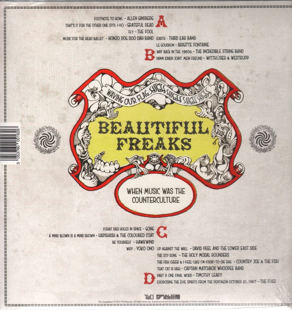 Various Artists - Beautiful Freaks: Waving Our Flag High: When Music Was The Counterculture - Double Lp