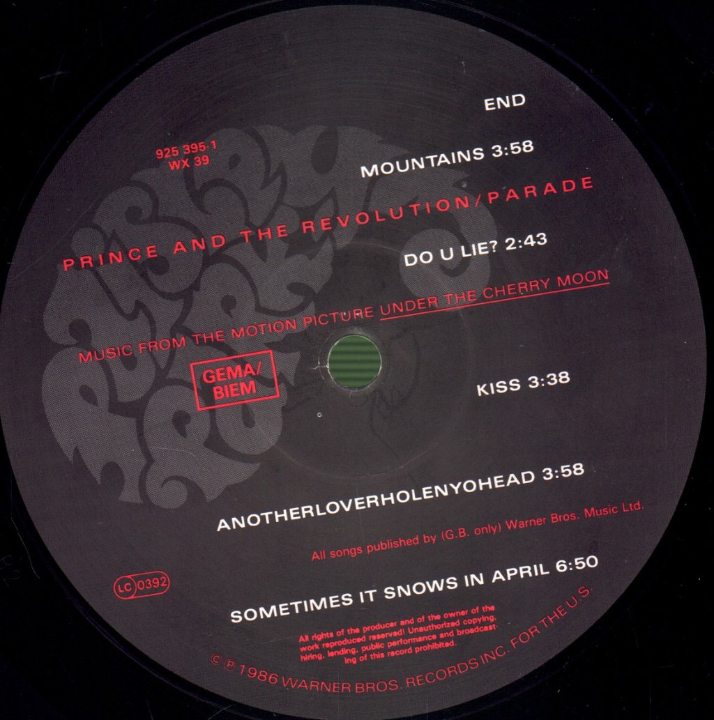 Prince - Parade - Lp