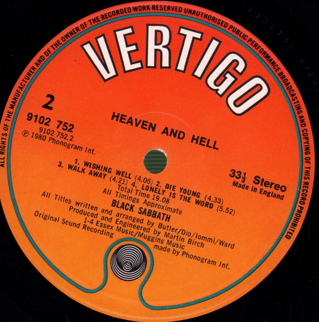 Black Sabbath - Heaven And Hell - Lp