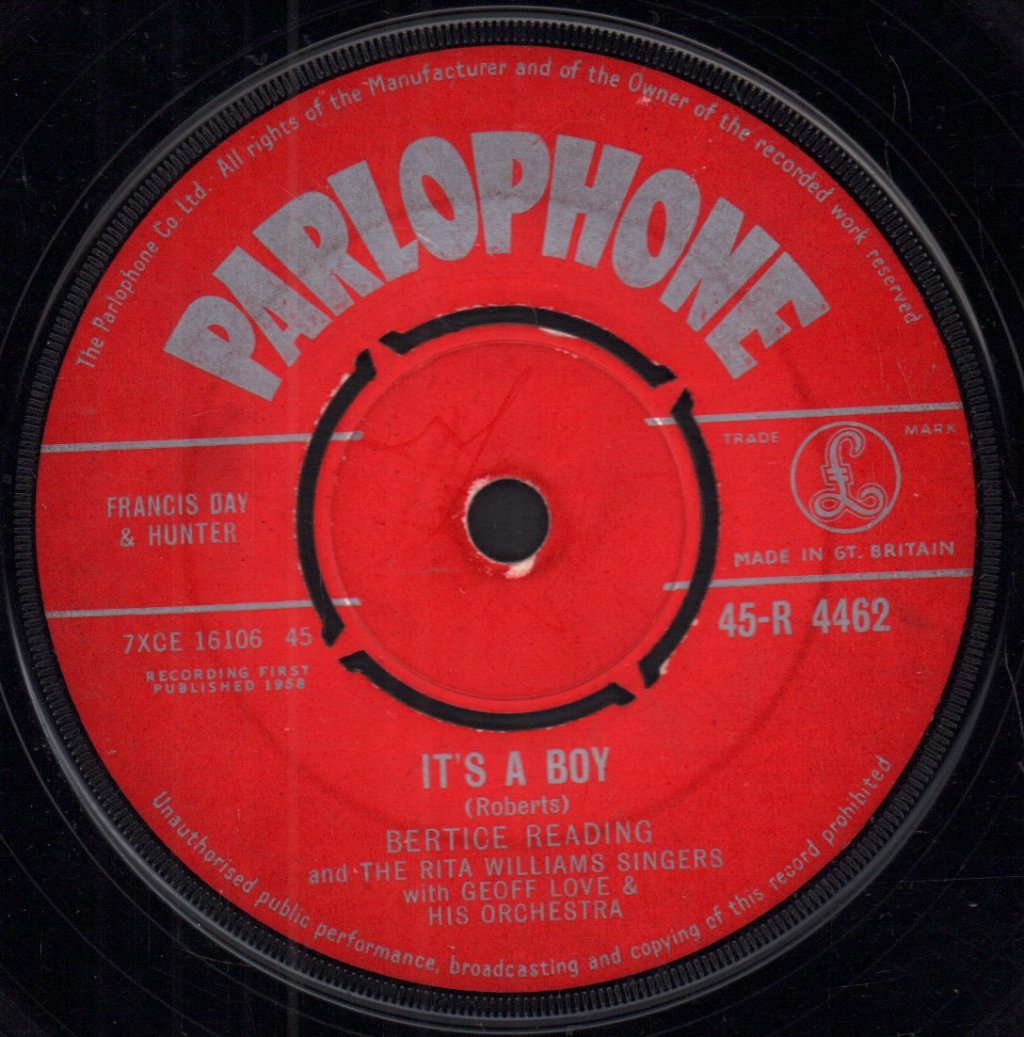 Bertice Reading And The Rita Williams Singers With Geoff Love And His Orchestra - Rock Baby Rock - 7 Inch