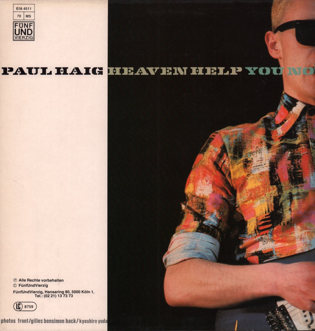 Paul Haig - Heaven Help You Now - 12 Inch