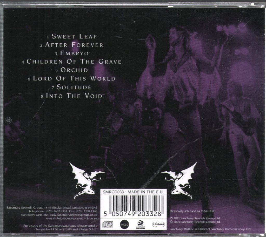Black Sabbath - Master Of Reality - Cd